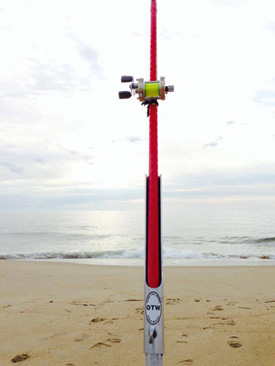 Fishing Rod Holder Beach Sand Spike with Bait Box for Shore Beach Surf  Fishing